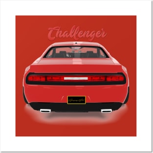 Challenger Drift Red Back Posters and Art